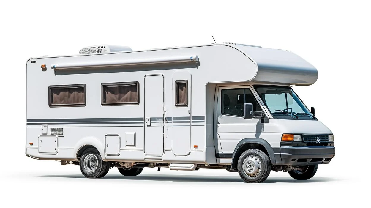 Displaying a 3d miniature rv recreational vehicle generative ai photo